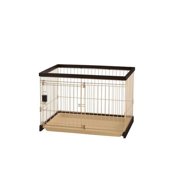 木製お掃除簡単ペットサークル 90-60 ダークブラウン【ペット用品】 茶 送料無料の通販は 25,714円