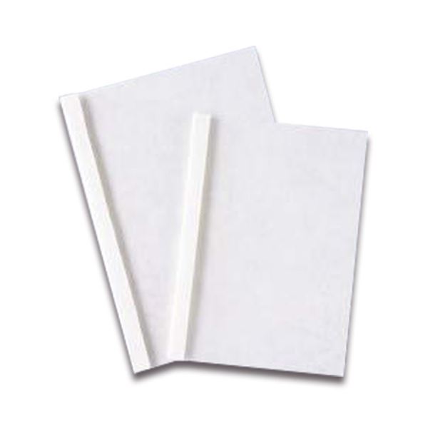 ライオン事務器 製本機用 表紙 片透明エコノミー A4 厚さ1mm 白 1パック（20冊） 送料無料の通販は 6,368円