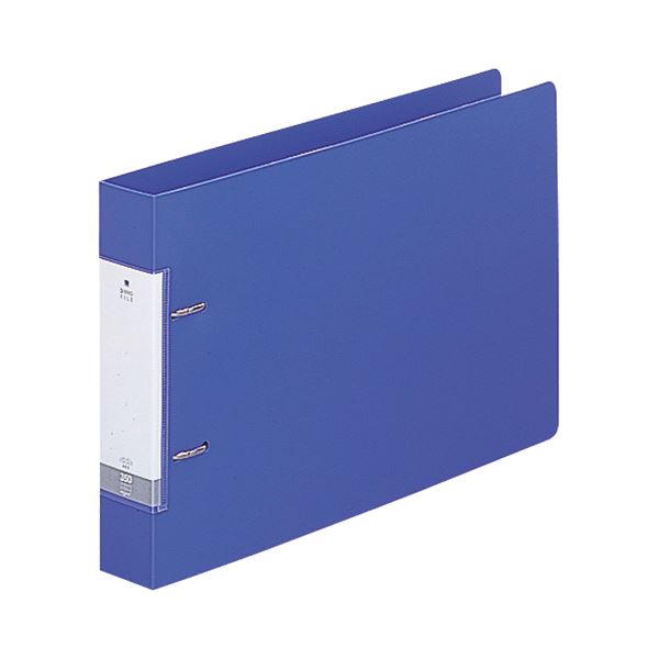 (まとめ) リヒトラブ リクエスト D型リングファイル A4ヨコ 2穴 350枚収容 背幅46mm 青 G2236-8 1冊 【×30セット】 送料無料の通販は