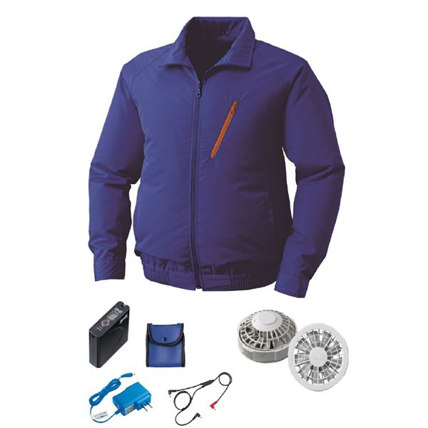 KU90510 空調服 R ポリエステル製 FAN2200G・RD9261・LISUPER1セット ブルー LL 青