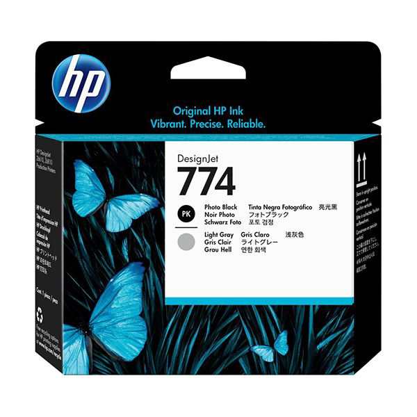 HP 774 プリントヘッドフォトブラック/ライトグレー P2W00A 1個 黒 プロフェッショナルな印刷を実現する、高品質プリントヘッド HP 774 フォトブラック/ライトグレー P2W00A 1個 黒 送料無料の通販は