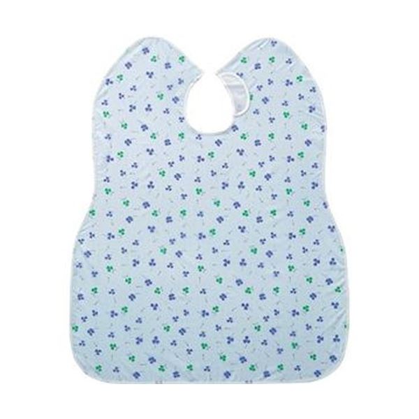 （まとめ）ピジョン 肩までおおえる食事エプロン クローバー 青 1枚【×10セット】 送料無料の通販は