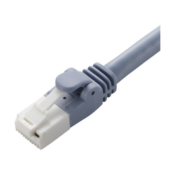 (まとめ) ツメ折れ防止LANケーブル 配線 （Cat6A対応） ブルー 0.5m LD-GPAT／BU05 1本 【×10セット】 青 送料無料の通販は