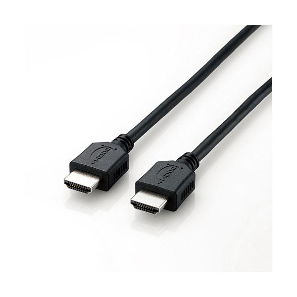 （まとめ） 4K イーサネット対応HIGHSPEED HDMIケーブル 配線 タイプA19ピン ブラック 3.0m DH-HD14EL30/RS 1本【×3セット】 黒 送料無料