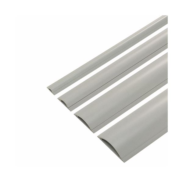 (まとめ) ケーブル 配線 カバー幅50mm×長さ1m グレー CA-R50GY 1本 【×10セット】 送料無料の通販は 14,332円