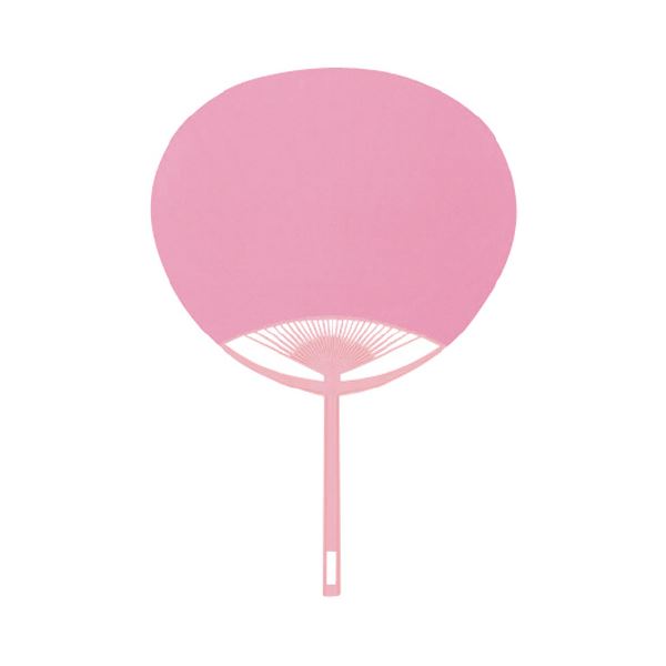 （まとめ）うちわ無地 10本組 ピンク ベ3008【×5セット】 夏の暑さを爽やかに吹き飛ばす、ピンク色の風をお届けします 涼しさと上品さを兼ね備えたベストセラー商品 おしゃれなデザインで、さまざまなシーンで活躍 夏のお供にぜひお試しください 送料無料の通販は