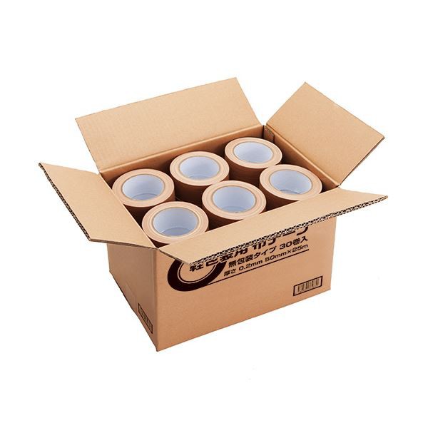 TANOSEE 軽包装用布テープ 無包装タイプ 50mm×25m 1セット（90巻：30巻×3箱） 使い勝手抜群 包装なしで手軽に使える TANOSEE 軽包装用布テープ 無包装タイプ 50mm×25m 1セット（90巻：30巻×3箱） 送料無料の通販は