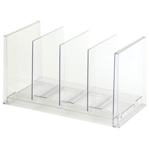 本立て 約幅345mm ワイド クリア ブックスタンド型 6個セット ライフモデュール ファイルソーター オフィス 事務用 書斎 在宅ワーク