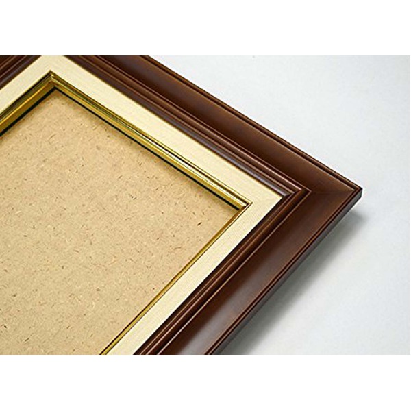 〔 油額 〕 油絵額 キャンバス額 木製油絵額 茶色油絵額 M6号 410×242mm ブラウン 額 額縁 フレーム 茶 多用途でシンプルなデザインの木製額縁 油絵やキャンバスに最適 ブラウンカラーのM6号（410×242mm）サイズ 茶 送料無料の通販は