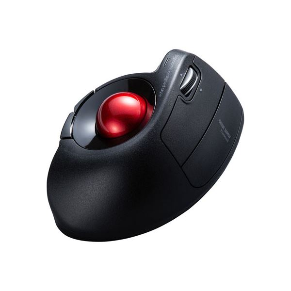 ワイヤレスエルゴトラックボール MA-WTB178BK ワイヤレスで快適な操作が可能なエルゴノミックデザインのトラックボール 手首の負担を軽減し、スムーズな操作性を実現 MA-WTB178BKを超える使い心地をお届けします 送料無料