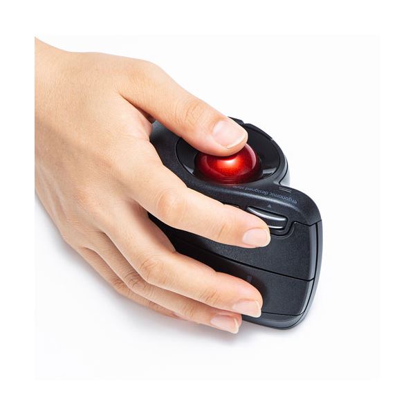 ワイヤレスエルゴトラックボール MA-WTB178BK ワイヤレスで快適な操作が可能なエルゴノミックデザインのトラックボール 手首の負担を軽減し、スムーズな操作性を実現 MA-WTB178BKを超える使い心地をお届けします 送料無料