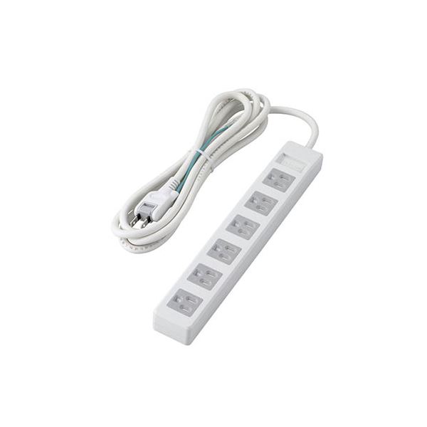 【5個セット】 3pinタップ/マグネット付/ホコリシャッター付/6個口/2.5m/ホワイト T-T1D-3625WHX5 白 送料無料の通販は 19,563円