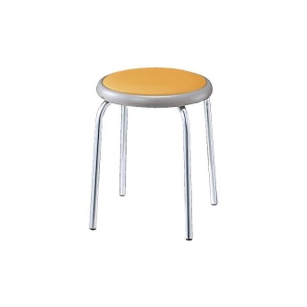 ジョインテックス 丸イス 円形 丸形 ラウンド チェア 椅子 R-720CLN Y イエロー 黄 送料無料の通販は