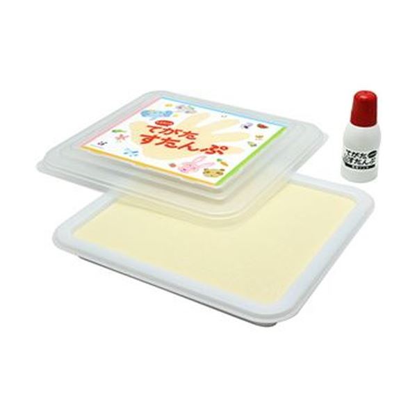 （まとめ）シヤチハタ てがたすたんぷセット ピンクHT-AS-P 1パック【×10セット】 思い出を刻む、愛おしい時を彩る お孫さんの成長を永遠に 送料無料の通販は