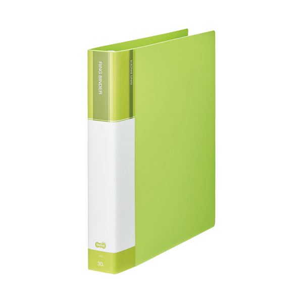 （まとめ）TANOSEE 30穴バインダー（PP表紙） A4タテ 120枚収容 背幅48mm ライトグリーン 1冊 【×5セット】 緑 送料無料の通販は 8,141円