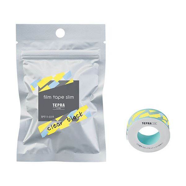 (まとめ) キングジム テプラ Lite フィルムテープ 11mm クリア ブロック/黒文字 TPT11-019 1個 【×30セット】 送料無料の通販は