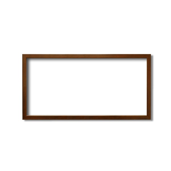 〔 長方形額 〕 横長額 600×300mm ブラウン 厚みのある作品整理 収納 可納 厚み19mmまで 縦横兼用 額 額縁 フレーム 茶 送料無料の通販は