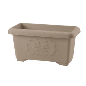 【20個セット】 深型 植木鉢/プランター 【45型 ブラウン】 約幅45.5cm 日本製 国産 リッチェル ハナール 〔ガーデニング用品〕 茶 送料無料の通販は