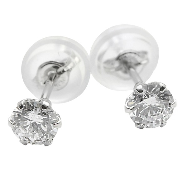 ダイヤモンド ピアス 一粒 合計0.3ct プラチナ Pt900 6本爪 Dカラー SI2 Excellent エクセレントカット 鑑定書付き 送料無料の通販は 68,320円