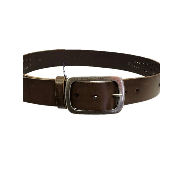 牛革スタッズベルト ブラウン イタリアンレザー使用 95cm 茶 素材の魅力を極める イタリアンレザーの風格漂う、上質な牛革スタッズベルト ブラウンカラーが洗練されたスタイルを演出 長さ95cmで、自由なサイズ調節が可能 茶 送料無料の通販は 5,212円