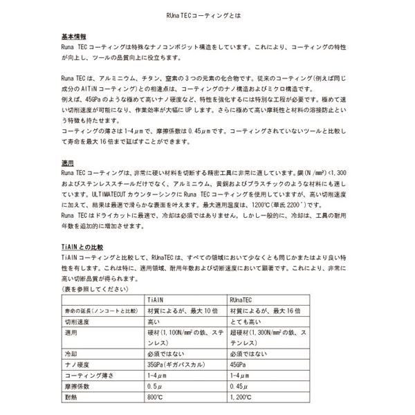 RUKO（ルコ） 102781P ULTIMATECUTカウンターシンク RUna90°20.5 RUKO 102781P ULTIMATECUTカウンターシンク RUna90°20.5は、驚くべき切削能力と確かな品質で、効率的な作業を実現します 送料無料の通販は