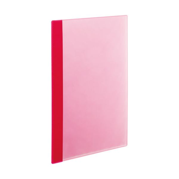 （まとめ）TANOSEE薄型クリアブック(角まる) A4タテ 10ポケット ピンク 1パック(5冊) 【×10セット】 送料無料の通販は 7,862円