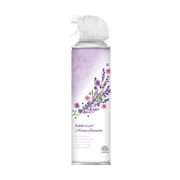 （まとめ）アース製薬 トイレのスッキーリエアアロマラベンダー 350ml 1セット（3本）【×5セット】 送料無料の通販は