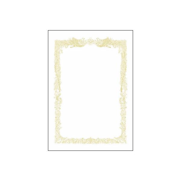 タカ印 賞状用紙 10-1171 B4横書 百枚 栄光を讃える証書用紙 B4サイズ 横書き 百枚セット 送料無料の通販は