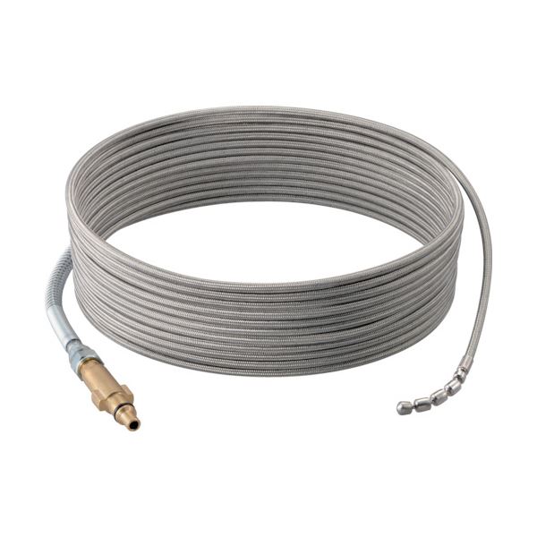 リョービ パイプクリーニングキットステンレスホーススズランノズル付 B-6710187 1本 水圧逆噴射でパイプ内をスムーズに進む パイプクリーニングキットステンレスホーススズランノズル付き、パイプのプロが選ぶ最高品質B-6710187 送料無料の通販は