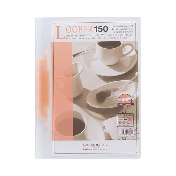 (まとめ）LIHITLAB ルーパー150ファイル F-3016-3 A4S 赤【×20セット】 ファイルの王様 A4Sサイズの赤いLIHITLABルーパー150ファイルが20セットでお得に手に入る 送料無料の通販は