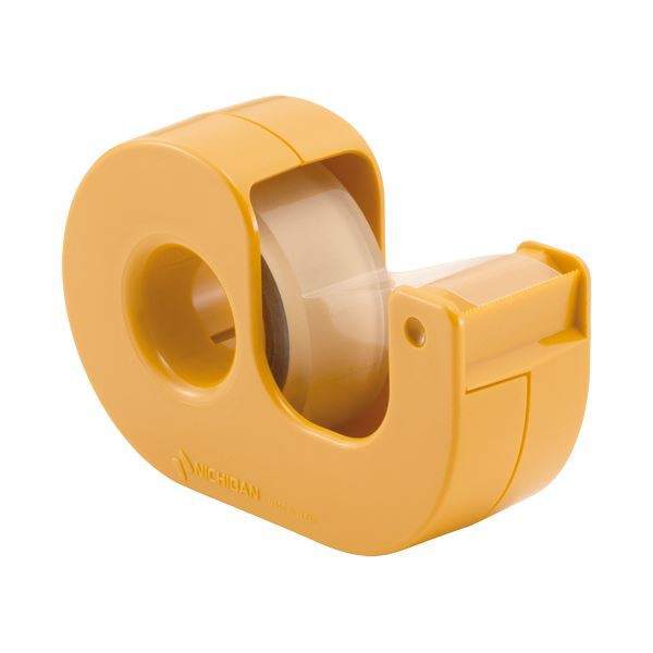 （まとめ）ニチバン セロテープ（まっすぐ切れるタイプ） 小巻カッター付 15mm×9m イエロー CT-15DCY 1個 【×30セット】 黄 送料無料