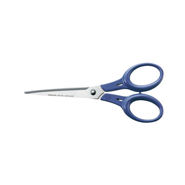 コクヨ ハサミ（テピタ）左右対称タイプ全長165mm 刃渡り75mm 青 ハサ-151B 1セット（10本） 送料無料の通販は