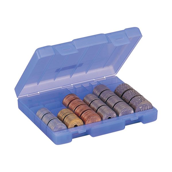 （まとめ） オープン工業 ケース各硬貨50枚収容 M-650 1個 【×10セット】 スリム＆持ち運び便利 50枚収容のケースが10個セットでお得 送料無料