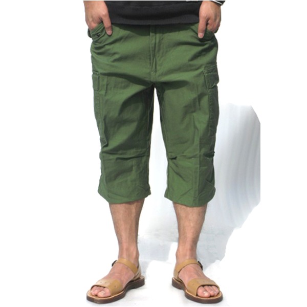 USタイプ M-65 フィールド 7分丈 パンツ メンズ XLサイズ オリーブ レプリカ 米軍 US軍 ミリタリーパンツ 軍モノ