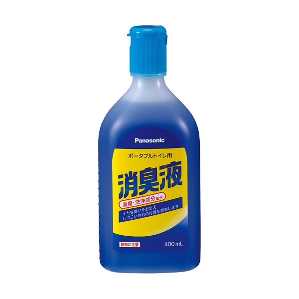 パナソニック エイジフリーポータブルトイレ用消臭液 青色タイプ 400ml/本 VALTBN5B 1セット（12本） 送料無料の通販は