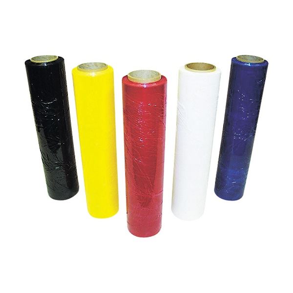 大化工業 カラーストレッチフィルム 着色ラップ 青 BULUE18 1箱(6巻) 究極の荷崩れ防止 工場内での品物整理に最適 驚きのカラフルストレッチフィルム ブルーカラーで一目で分かる BULUE18 1箱で6巻 送料無料