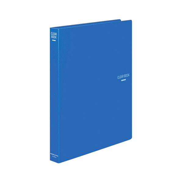 (まとめ) コクヨ クリヤーブック(クリアブック)(替紙式) A4タテ 30穴 23ポケット付属 背幅34mm 青 ラ-460B 1冊 【×10セット】 送料無料の通販は