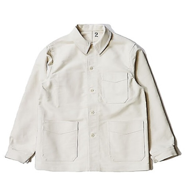フランス軍 モールスキンジャケット レプリカ 2 Lサイズ ナチュラル 綿100％ 保温性 ミリタリージャケット ミリタリーウェア