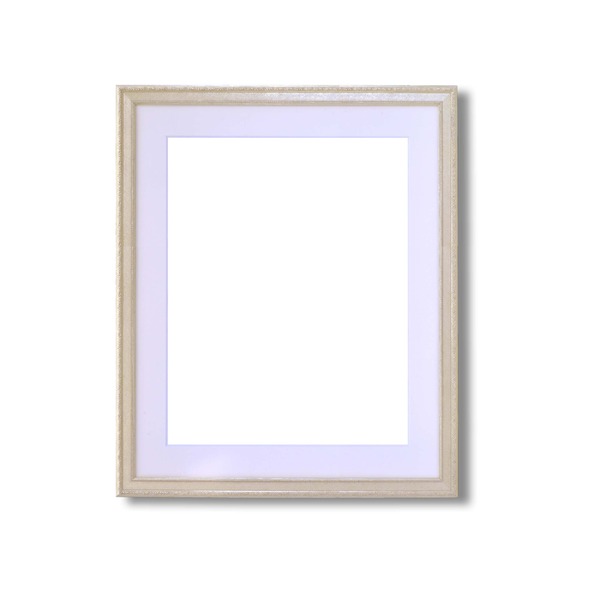 〔 軽量水彩額 〕 柄入り 水彩額 マット付 F8 シルバー 金水彩額 銀水彩額 UV 紫外線 カットアクリル 額 額縁 フレーム 送料無料の通販は