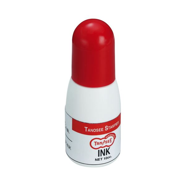 (まとめ) TANOSEE スタンパー 補充インク 10cc 赤 1個 【×30セット】 印鑑のための補充液、TANOSEEスタンパー用のインク、10ccの赤い色、1個セット×30 印章を鮮やかに彩り、長く使える 送料無料の通販は 11,611円