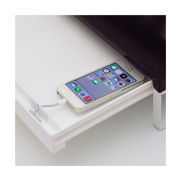 リヒトラブ 机上台 引き出し付きW590×D250×H100mm 白 A7338-0 1台〔×3セット〕 たのめーるリヒトラブ 机上台 引き出し付き W590×D250×H100mm 黒 A