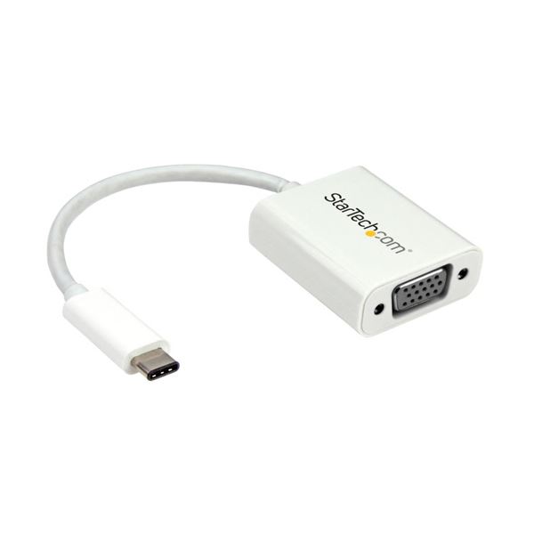 StarTech.com USB-C-VGA変換アダプタ USB Type-C（オス）-アナログRGB ホワイト CDP2VGAW 1個 白 送料無料の通販は 7,733円