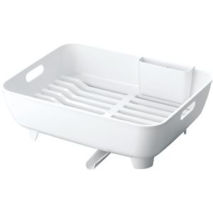 〔14個セット〕 水切りラック 水切りかご 幅31.3cm 1段 ワイド ホワイト 抗菌 清潔 カトラリースタンド付き アスベル ポゼ キッチン 台所 白 送料無料の通販は 19,998円