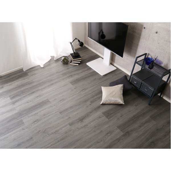 はめこみ式 フロアタイル 約幅122cm アッシュオーク 72枚セット PVC貼 PU加工 Wood Flats ウッドフラッツ DIY 模様替え 送料無料の通販は
