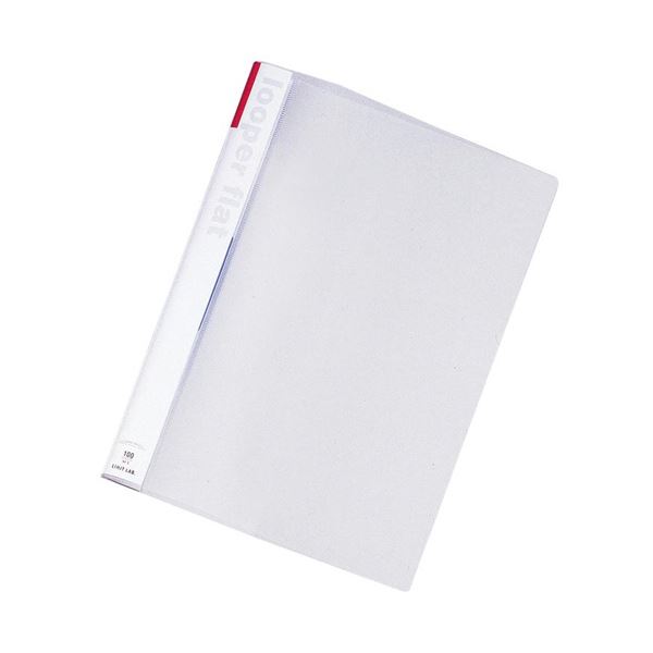 （まとめ）リヒトラブ ルーパーフラット A4タテ2穴 100枚収容 赤 F-52-3 1セット(25冊) 【×2セット】 送料無料の通販は 12,791円