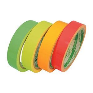 (まとめ) 日東エルマテリアル 蛍光テープ 20mm×5m レッド LK-20R 1巻 【×3セット】 赤 輝く光で視界を明るく 日東エルマテリアルの蛍光テープ、太陽光や照明で蛍光発光し、鮮やかに輝く 20mm×5mのレッド、1巻×3セット 赤 送料無料の通販は