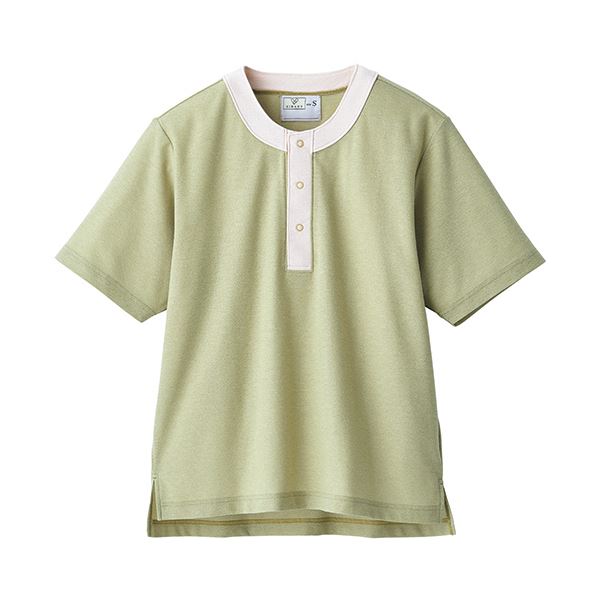 トンボ 半袖シャツ クレープ防縮ニットマスタード Mサイズ CR811-35-M 1着 送料無料