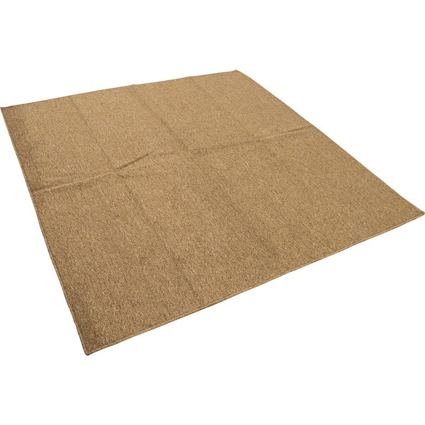 カーペット ラグ 平織 フリーカット ループ / 本間 3畳 191×286cm ブラウン プレーン 九装 茶 送料無料の通販は