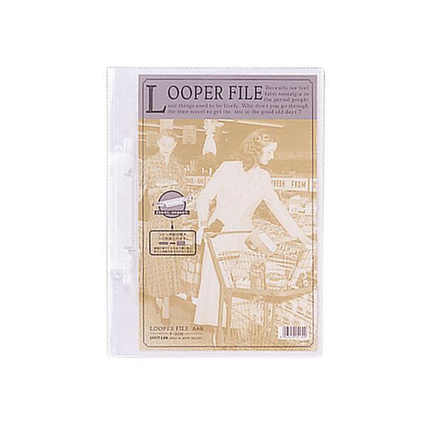 (まとめ) リヒトラブ ルーパーファイル A4タテ2穴 100枚収容 乳白 F-3006 1セット(25冊) 【×10セット】 送料無料の通販は 32,687円