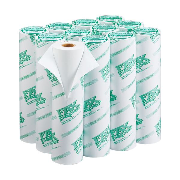 (まとめ)感熱FAXロール紙 A4幅210mm×長さ100m 芯内径1インチ 表発色 ON-1011 1箱(6本)【×3セット】 送料無料の通販は